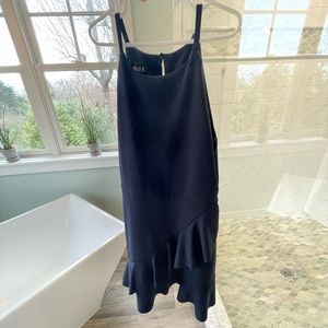 Slim fit light navy dress for kids